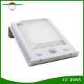 Impermeable al aire libre 24 LED sensor de luz solar Panel Sensor de movimiento PIR LED Lámpara solar 2 modos de luz para patio Jardín pared